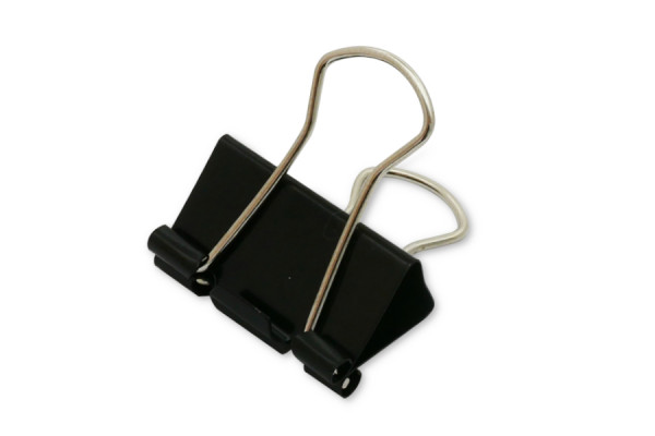 Foldback Clips, 25 mm Width, Black