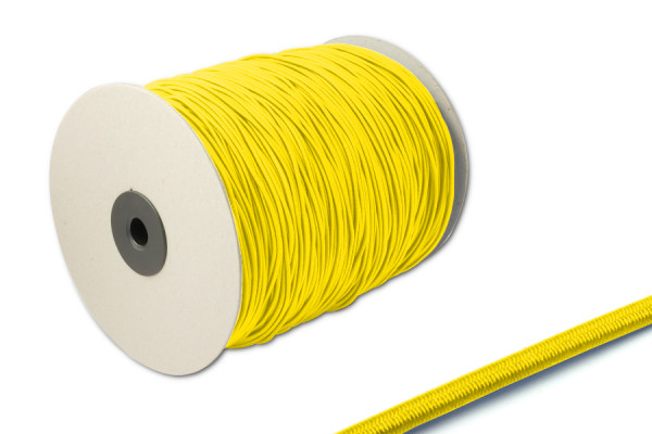 Round Elastics, 2,2 mm Ø, on Spool 500 m, Yellow