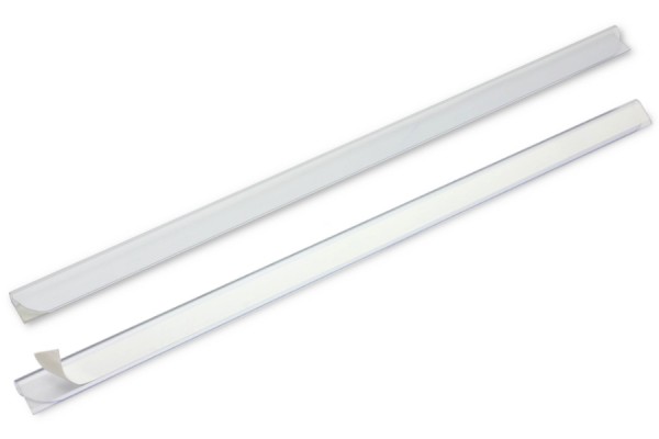 Slide Binders, Self-Adhesive, 3-4 mm Capacity, Transparent