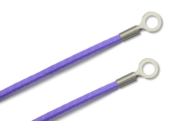 Elastics With Cable Lugs, Closed, Lilac