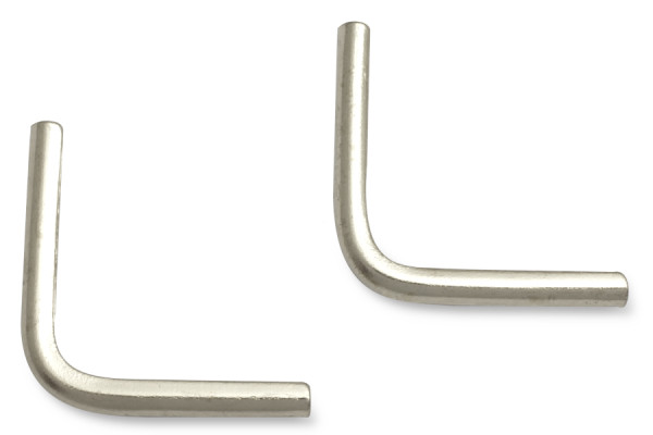 Book Corners, Nickel Plated, 16 mm Shank Length, 1,5 mm Capacity
