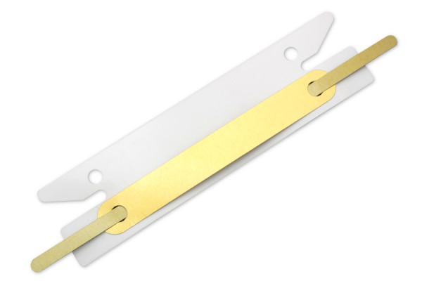 Insert Filing Strips, File Prong Gold Lacquered, Compressor Gold Lacquered
