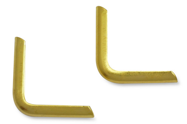 Book Corners, Brass Plated, 16 mm Shank Length, 1,5 mm Capacity