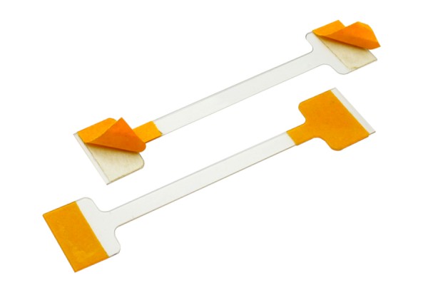 Plastic Shelf Wobbler, 75 mm, Transparent 2 Self-Adhesive Pads
