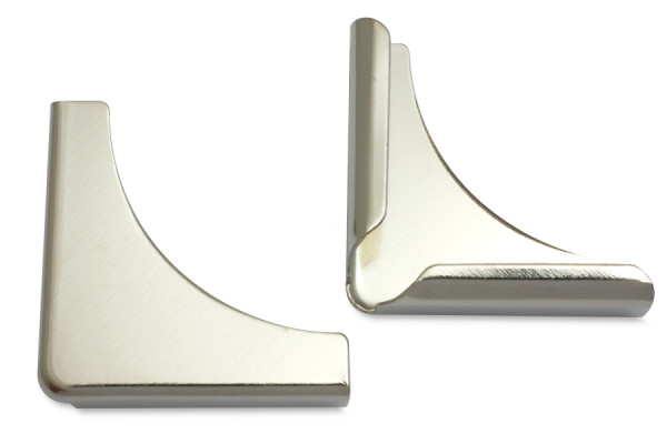Book Corners, Nickel Plated, 28 mm Shank Length, 6 mm Capacity