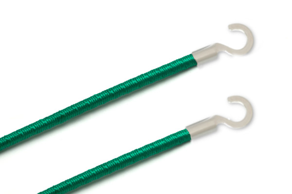 Elastics With Cable Lugs, Open, Dark-Green