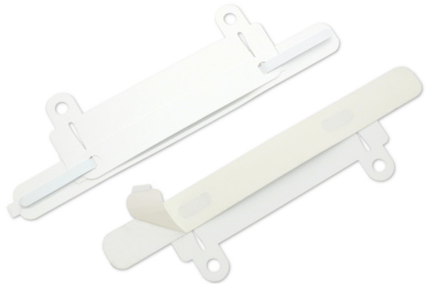 Self-Adhesive File Mechanisms with File System, 150 x 16 mm, White
