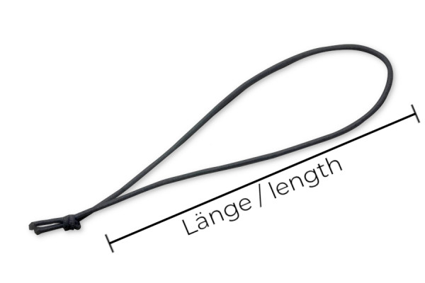 Elastic Cord Loops, Black