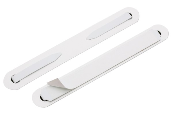 Self Adhesive File Mechanisms, Prongs Folded Inwards, White