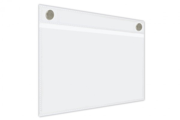Neodymium Magnet Pocket for DIN A5 Square, 225 x 190 mm, Transparent Clear
