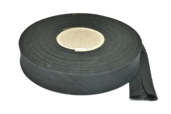 Bias Binding Tape, 20 m on a Spool, Black