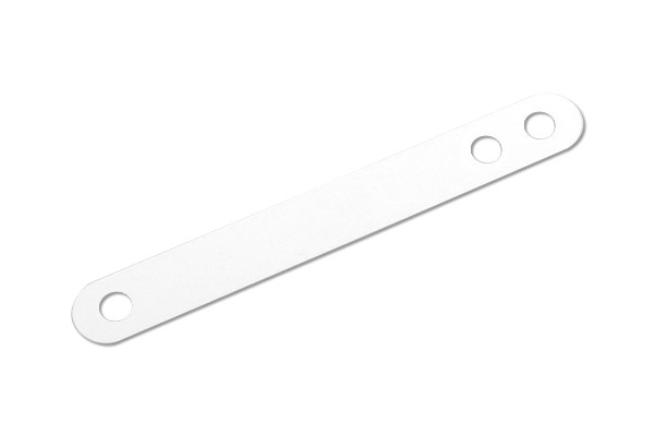 Plastic Compressor, 95 x 12 mm, 70+80 mm Perforation White