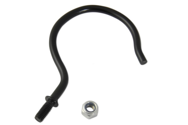 Metal Hooks, 78 mm, with Thread, Black