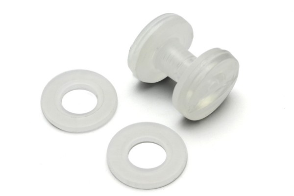 Washers for Binding Screws, Plastic, Transparent