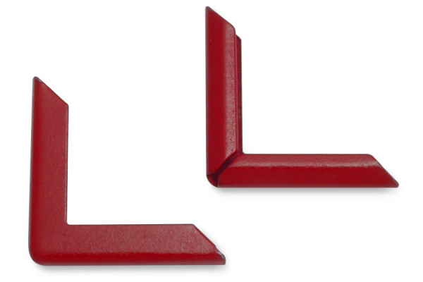 Book Corners, Red, 22 mm Shank Length, 2 mm Capacity