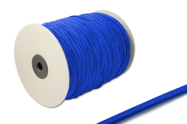 Round Elastics 2,2 mm Ø, on Spool 500 m, Middle Blue