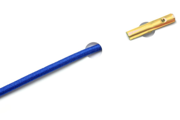 Elastics with Automatic Metal T-Ends, Middle-Blue