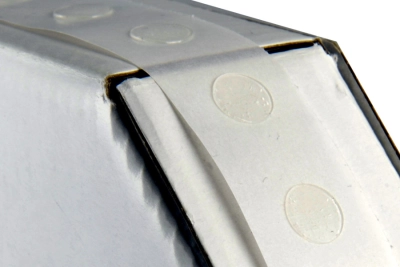Silicone adhesive dots