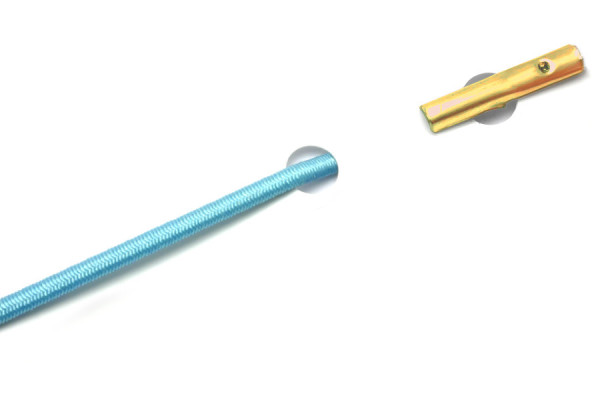 Elastics with Automatic Metal T-Ends, Light Blue