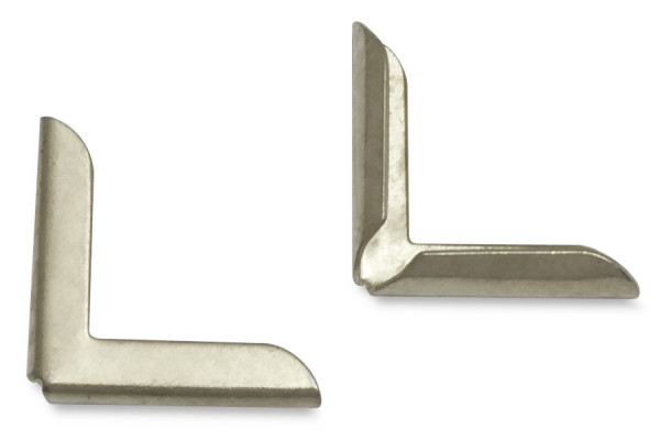 Book Corners, Nickel Plated, 16 mm Shank Length, 2 mm Capacity