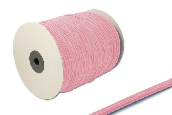 Round Elastics, 2,2 mm Ø, on Spool 500 m, Rose