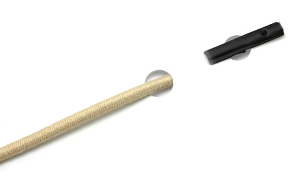 Elastics with Automatic Metal T-Ends, Beige