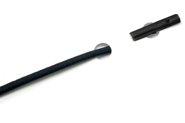 Elastics with Automatic Metal T-Ends, Navy-Blue