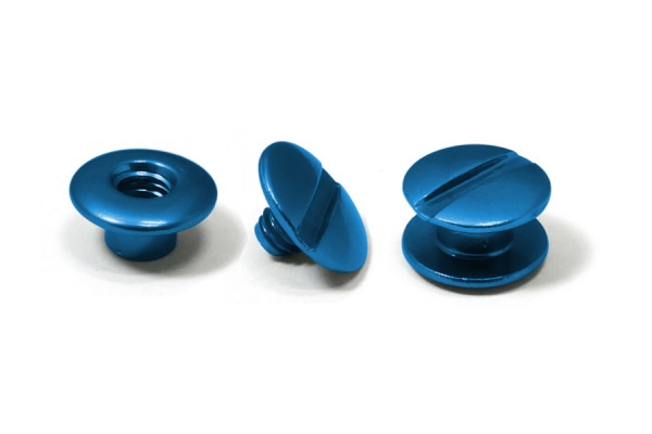 Alu-Binding Screws, Medium Blue