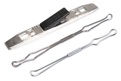 Hold-down for ring binders
