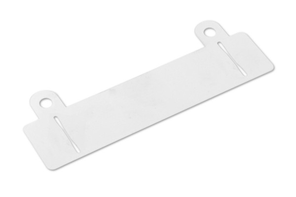 Plastic Fasteners, Slotted, White, 100 mm