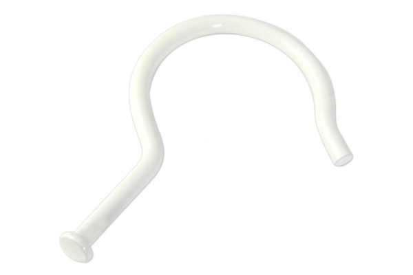 Metal Hooks, 70 mm, with Flat Head, White