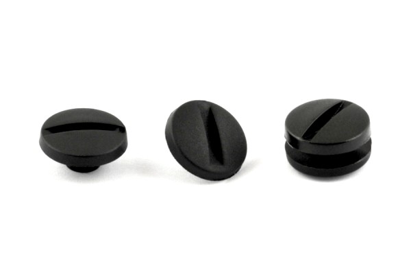Kunststoff-Buchschrauben schwarz