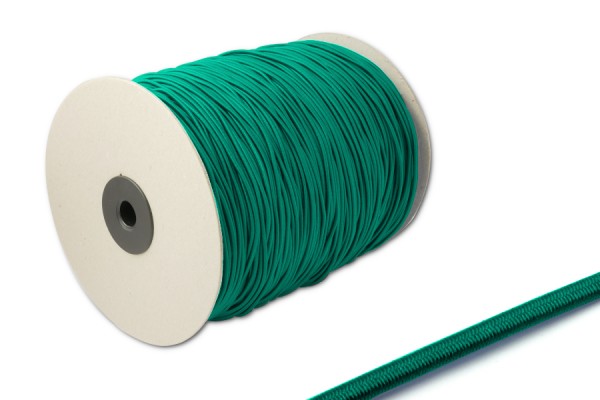 Round Elastics, 2,2 mm Ø, on Spool 500 m, Dark Green