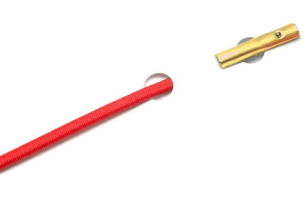 Elastics with Automatic Metal T-Ends, Red