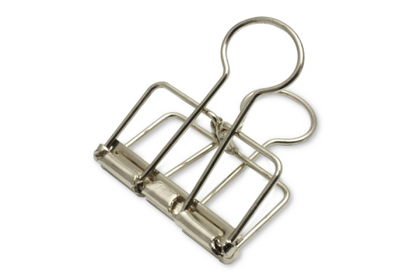 Design Wire Clips, 32 mm Width, Silver Coloured