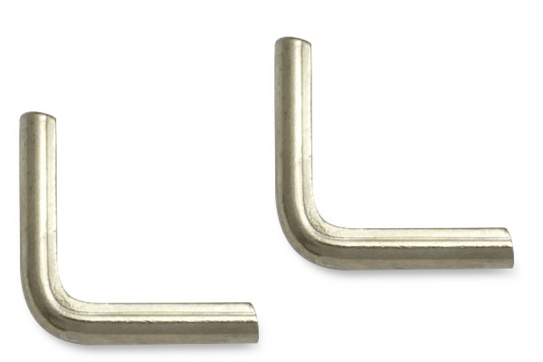 Book Corners, Nickel Plated, 13 mm Shank Length, 1,5 mm Capacity