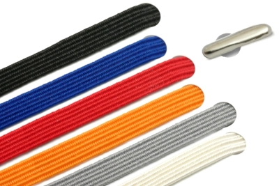Elastic band with 2 split pins