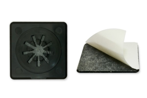 CD Holders, 40 x 40 mm, Black