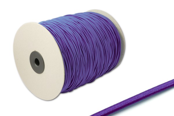 Round Elastics, 2,2 mm Ø, on Spool 500 m, Purple