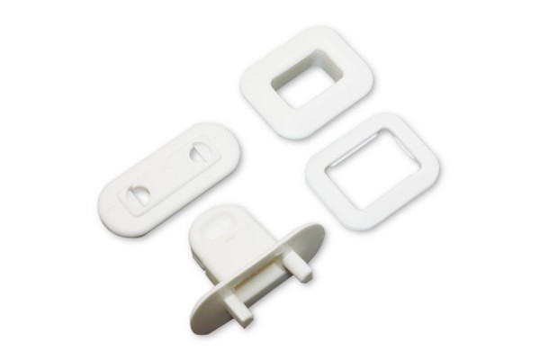 Plastic Closure with Turn Lock, White