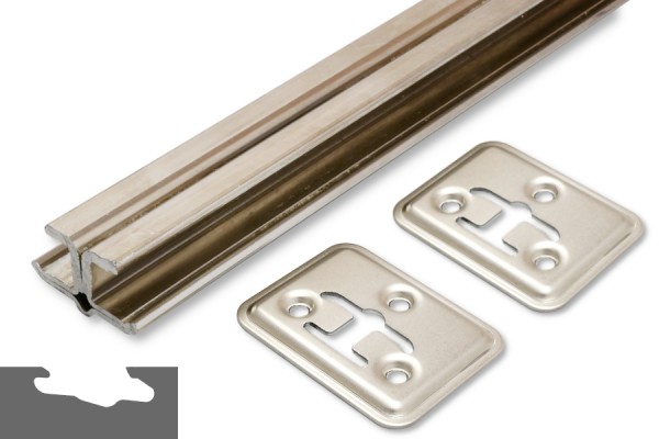 Pendulum Rod for Pendulum Files, System Zippel, 1.000 mm, incl. Mounting Plates