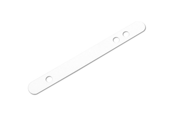 Steel Compressor, 120 x 12 mm, 70+80 mm perforation, White Lacquered