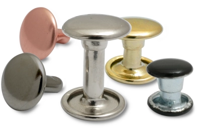 Double cap rivets