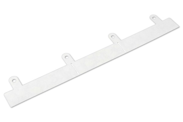 Plastic Fasteners, Slotted Transparent, 280 mm