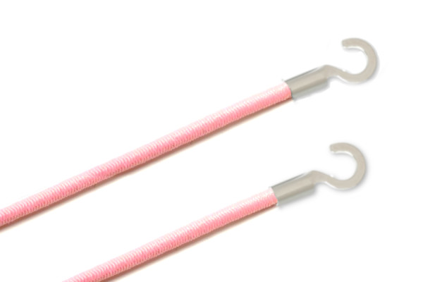 Elastics With Cable Lugs, Open, Rose