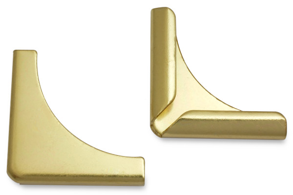 Book Corners, Brass Plated, 28 mm Shank Length, 4 mm Capacity