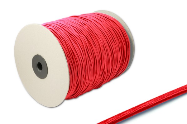 Round Elastics, 2,2 mm Ø, on Spool 500 m, Red