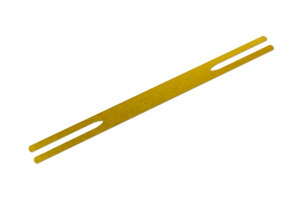 Metal Flat Paper Fastener, 165 mm, Gold Lacquered