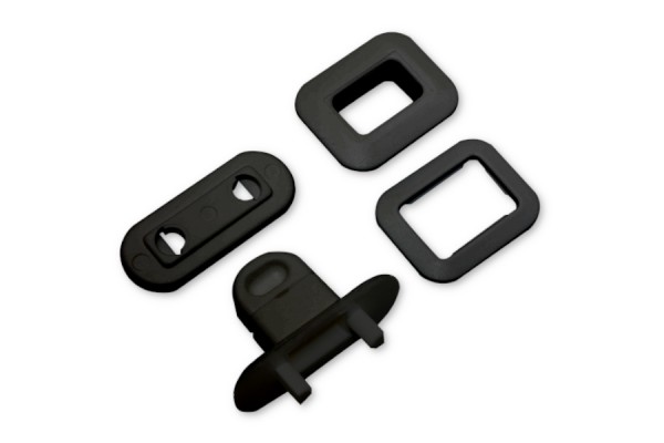 Plastic Closure with Turn Lock, Black